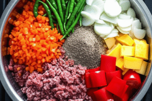 Genera una imagen de alta calidad, visualmente impactante y apetitosa que represente la receta o pas